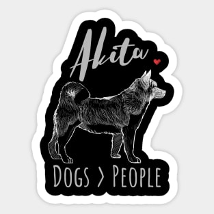 Akita - Dogs > People Sticker